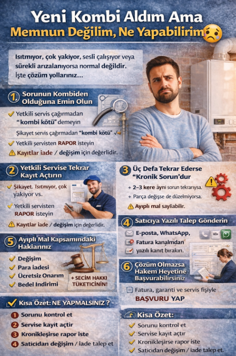 Yeni Kombi Aldım Ama Memnun Değilim, Ne Yapabilirim?