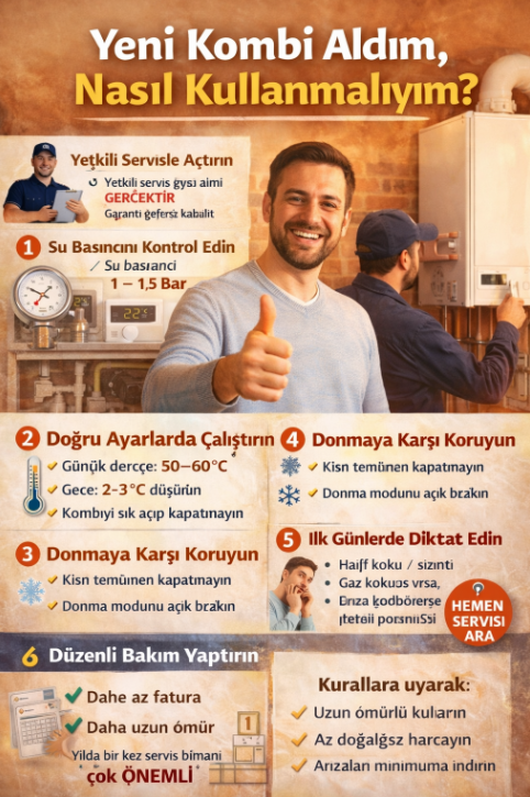 Yeni Kombi Aldım, Nasıl Kullanmalıyım?