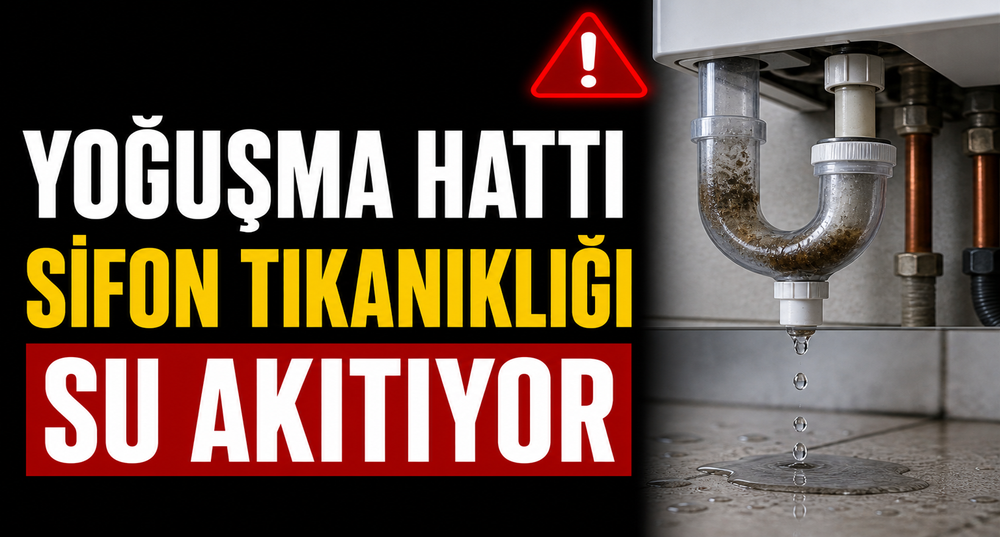 Yoğuşmalı Kombide Sifon Tıkanıklığı ve Tahliye Hattı Sorunları