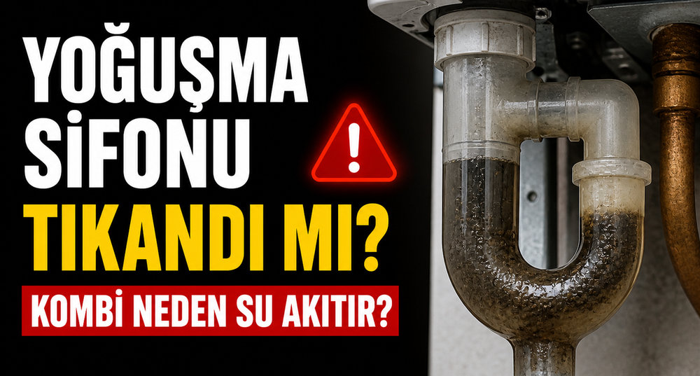 Yoğuşmalı Kombi Sürekli Su Akıtıyor: Sifon ve Tahliye Gideri Tıkanıklıkları