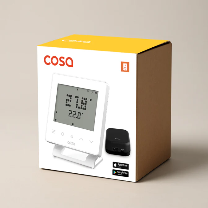 Cosa Akıllı Wifi Kombi Oda Termostatı V5 Kablosuz Kontrol ile Beyaz Renk Dijital Ekran Özellikli  Kombi Yedek Parça ürün görseli 6