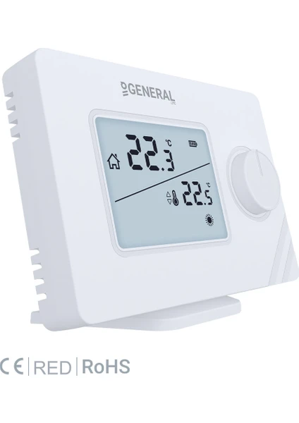 General Life Mitra HT250 Rf Kablosuz Dijital Oda Termostatı  Kombi Yedek Parça ürün görseli 4