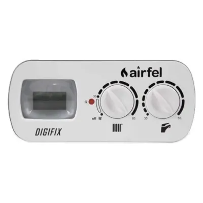 Airfel Digifix Uyumlu Kombi Ayar Düğmesi Beyaz Oluklu 2