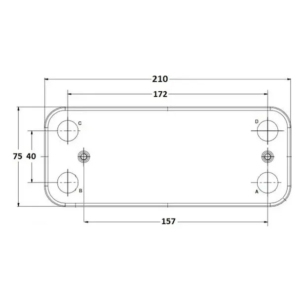 Baymak Baxi Eco3 Luna3 Uyumlu Plaka Eşanjör 16 Plaka 156,5 mm Hrale Baymak Baxi Eco3 Luna3 Uyumlu Plaka Eşanjör 16 Plaka 156,5 mm Hrale - 3. görsel