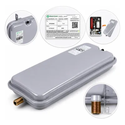 Bosch Condens 2500 GB062 Uyumlu Genleşme Tankı 7 Lt 1/2 Dik Kancalı