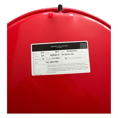 Bosch ECA Buderus Uyumlu Genleşme Tankı 8 Lt 1/2 2