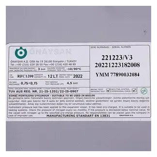 Buderus Logamax Plus GB072 GB172 Uyumlu Genleşme Tankı 12 Lt Buderus Logamax Plus GB072 GB172 Uyumlu Genleşme Tankı 12 Lt - 5. görsel