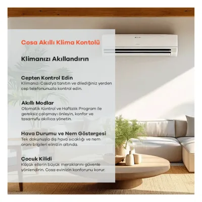 Cosa Akıllı Oda Termostatı Klima Kontrolü V5 Beyaz 2