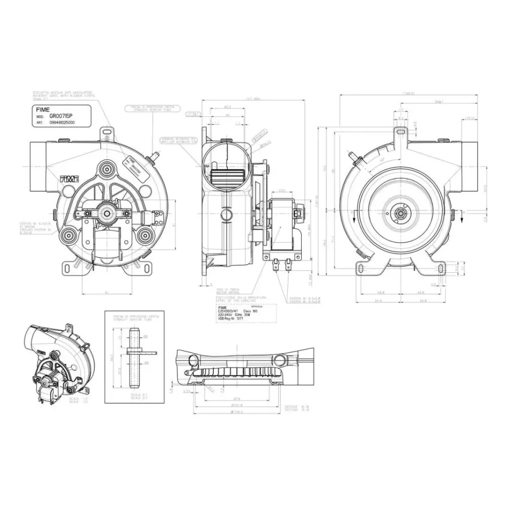ECA Confeo Immergas Eolo Baykan Uyumlu Fan Motoru 55 W VGR0132861 ECA Confeo Immergas Eolo Baykan Uyumlu Fan Motoru 55 W VGR0132861 - 5. görsel
