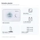 Eca Poly Pure Kablosuz Oda Termostatı On/Off 100W - 4. görsel