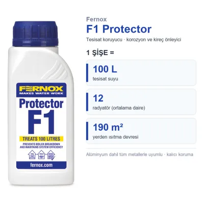 Fernox F1 Protector 265 ml - Tesisat Koruyucu ve Kireç Önleyici 2