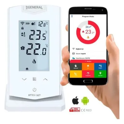 General HT500 Kablosuz WiFi Oda Termostatı Seti