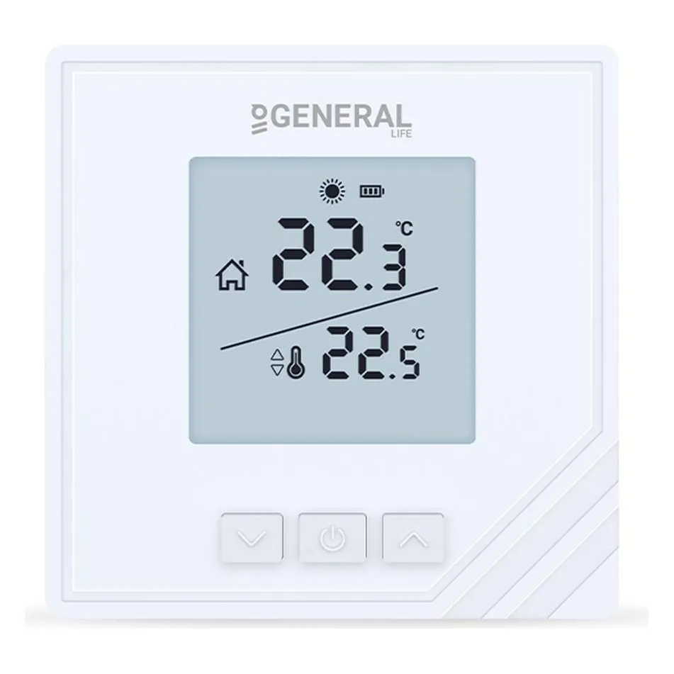 General Life Mitra HT15 RF Kablosuz Oda Termostatı General Life Mitra HT15 RF Kablosuz Oda Termostatı