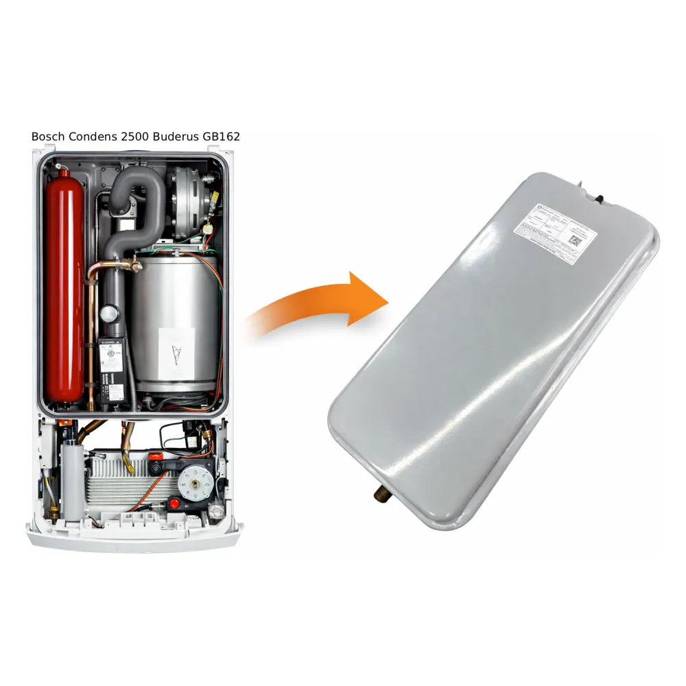 Bosch Condens 2500 GB062 Uyumlu Genleşme Tankı 7 Lt 1/2 Dik Kancalı - 8. görsel