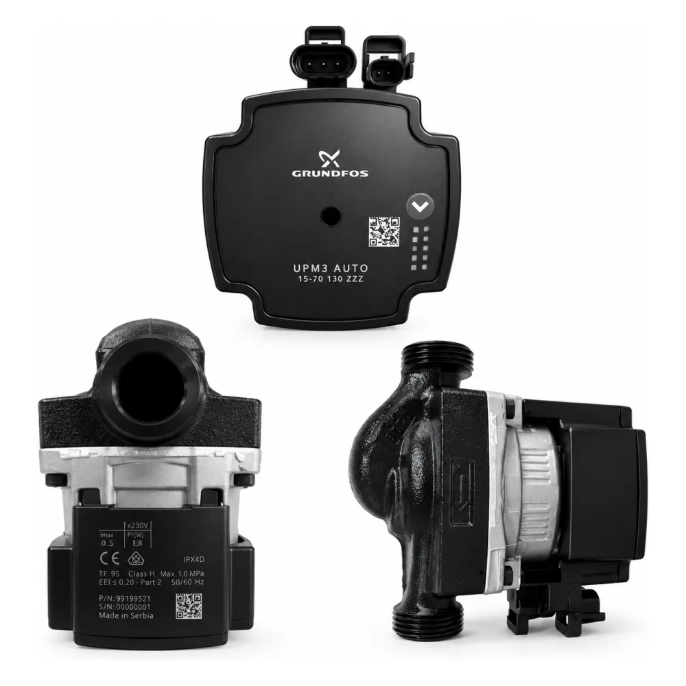 Grundfos Erp Upm 3 15-70 130mm Pompa Frekans Kontrollü Max.56w - 3. görsel