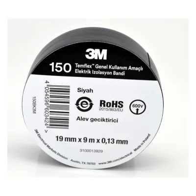 İzolebant 18 mm Temflex 1300E Siyah 3M 2