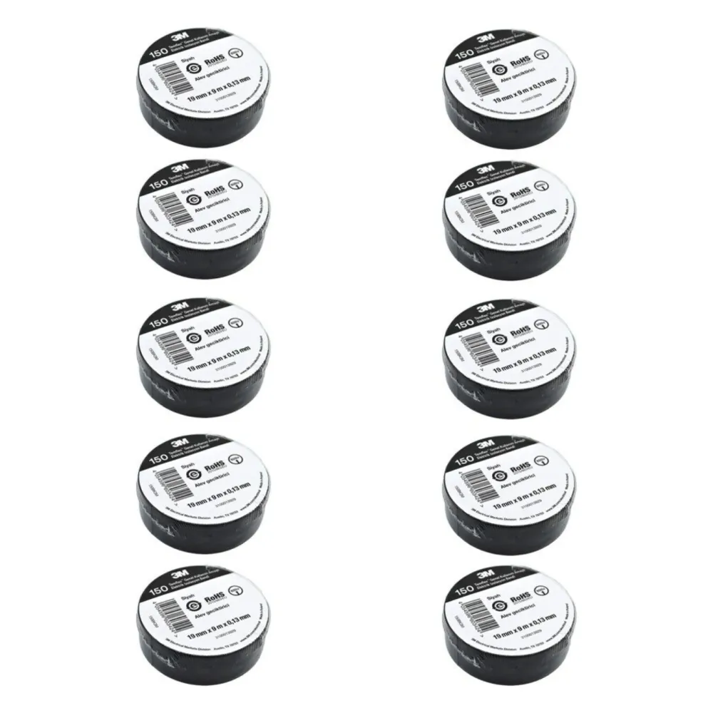 İzolebant 18 mm Temflex 1300E Siyah 3M İzolebant 18 mm Temflex 1300E Siyah 3M - 3. görsel
