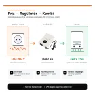 Powermaster SLIM-1000 Otomatik Kombi Voltaj Regülatörü 1000 VA - 3. görsel