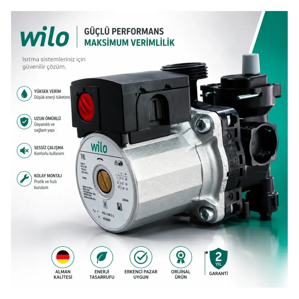 Wilo KSL 15/5-3 C 82 W Kombi Pompası - Salyangozlu (4533921) Wilo KSL 15/5-3 C 82 W Kombi Pompası - Salyangozlu (4533921) - 6. görsel