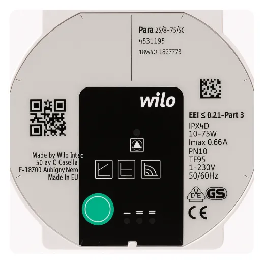 Sirkülasyon Pompası Wilo Para 25/8-75/SC 130 mm Frekans Kontrollü - 2. görsel