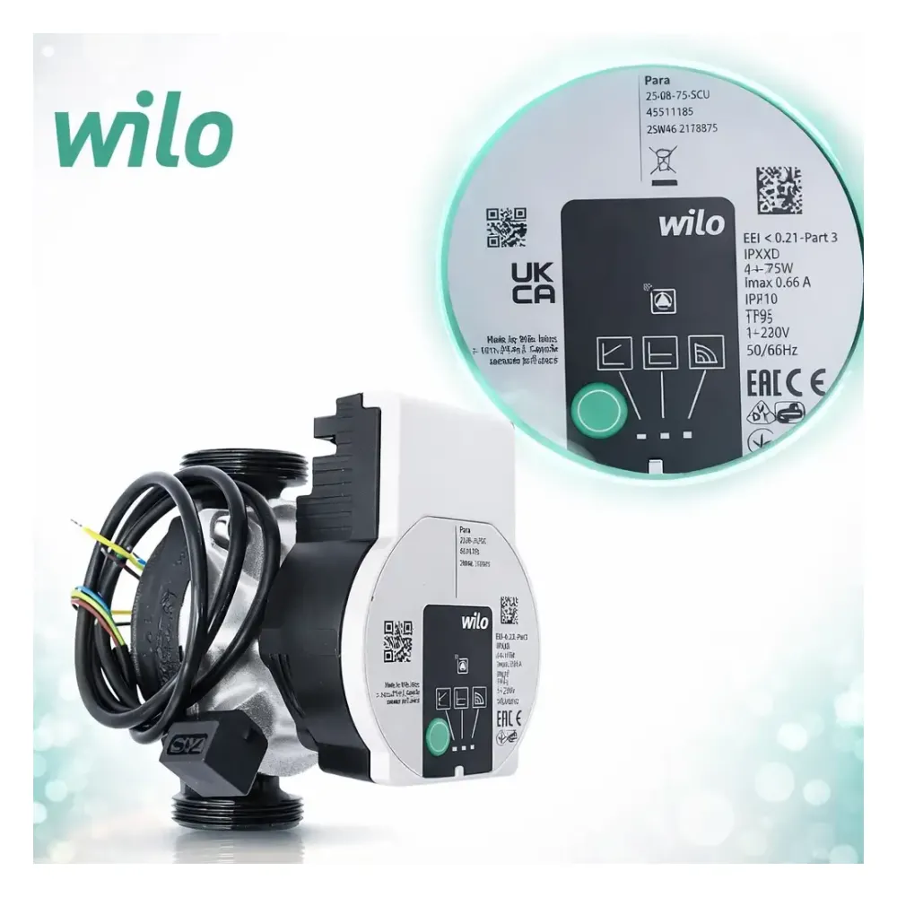 Sirkülasyon Pompası Wilo Para 25/8-75/SC 130 mm Frekans Kontrollü - 5. görsel