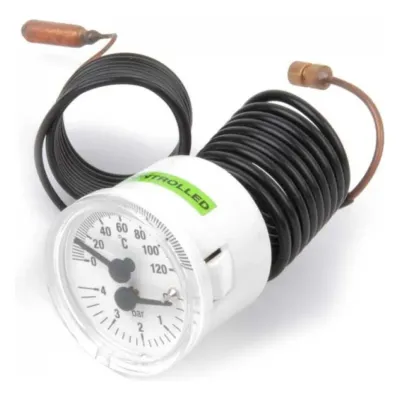 Termomanometre 0-4 Bar 0-120 °C - Vaillant VUW Uyumlu