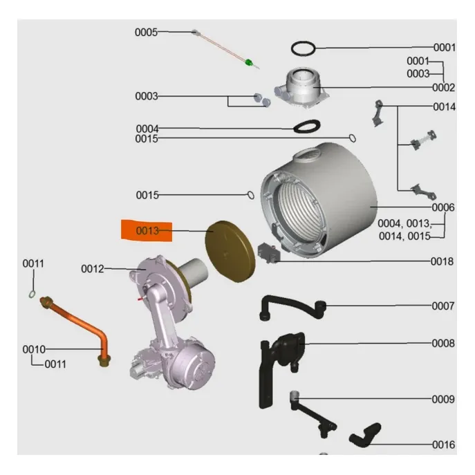 Viessmann Arka Amyant - Vitodens Uyumlu Viessmann Arka Amyant - Vitodens Uyumlu - 2. görsel
