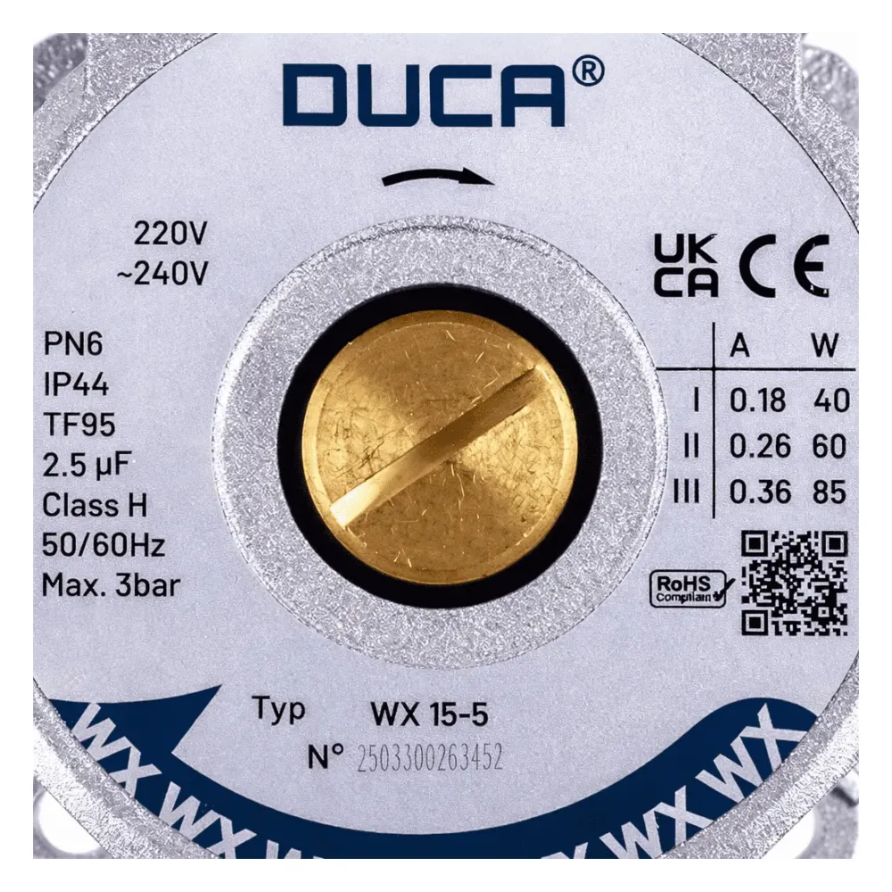 Wilo 15/5 Uyumlu Kombi Pompa Motoru 84 W Duca WK 5 Wilo 15/5 Uyumlu Kombi Pompa Motoru 84 W Duca WK 5 - 5. görsel