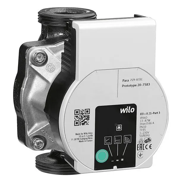 Wilo Para 25/9 Sirkülasyon Pompası Wilo Para 25/9 Sirkülasyon Pompası