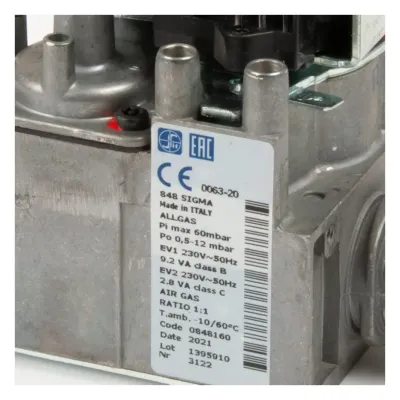 Yoğuşmalı Kombi Uyumlu SIT 848 Sigma Gaz Valfi 230 V 0848160 3