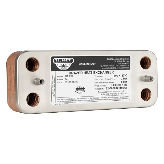 Zilmet Plaka Eşanjör 14 Plaka 148 mm - ECA Confeo Proteus Uyumlu - 6. görsel