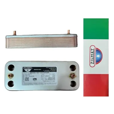 Zilmet Plaka Eşanjör 12 Plaka 154 mm -  Viessmann Vitopend 100-W A1JB, WH1B 12-24 kW Alarko Serena 2