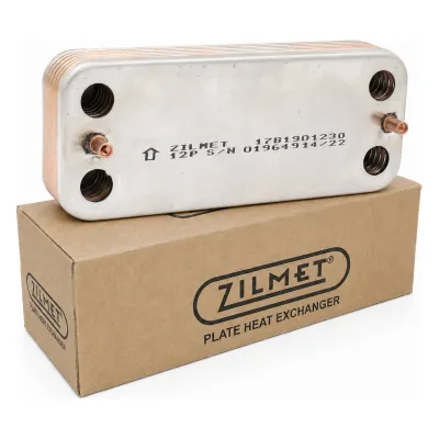 Zilmet Plaka Eşanjör 12 Plaka 160 mm - Airfel Eco5 Baymak Eko-5 Uyumlu
