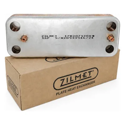 Zilmet Plaka Eşanjör 16 Plaka 156,5 mm - Baymak Baxi Eco3 Luna3 Uyumlu